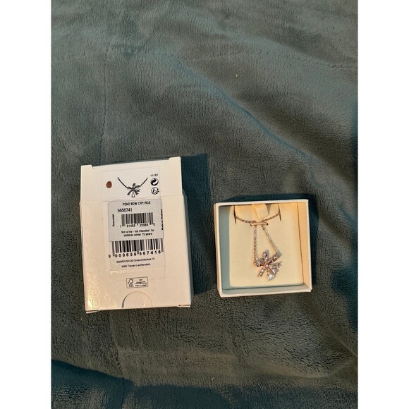 Swarovski Women's Hyperbola White Crystal Necklace - Picture 3 of 3